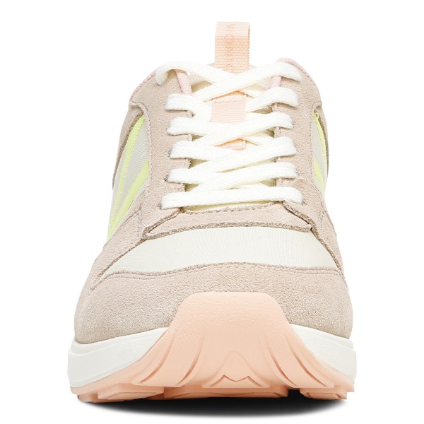 Vionic Trainers Ireland - Rechelle Sneaker Beige - Womens Shoes Clearance | EYGXK-1365